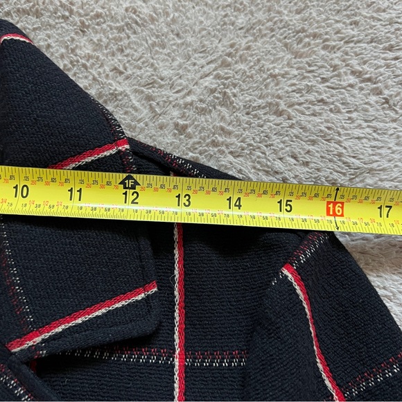 Avec Les Filles Sigrid Longline Grid Pattern Blazer Jacket Women’s Size XS - Picture 4 of 7